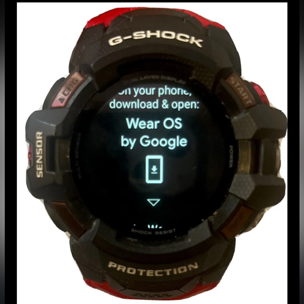 Casio G-Shock Black/Red Men's Watch - GSW-H1000
